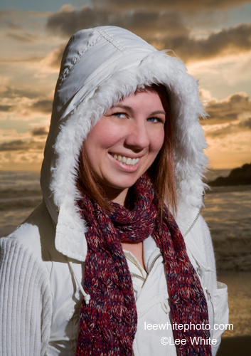 Drama at sunset Editorial portrait